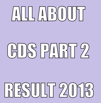 cds part 2 results 2013