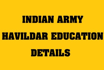 Army Havildar Education