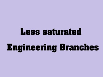 Less saturated, high job scope Engineering Branches