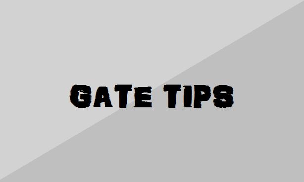 GATE study tips