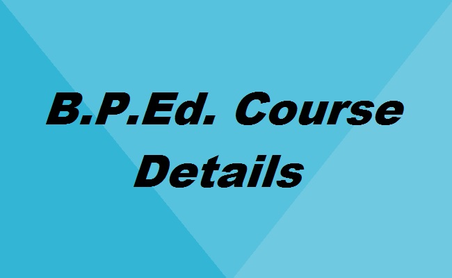 B.P.Ed. course