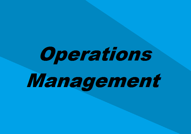 MBA in Operations Management