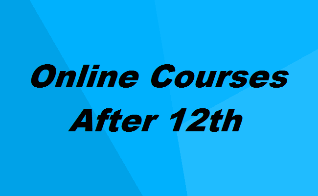 Online courses after 12th