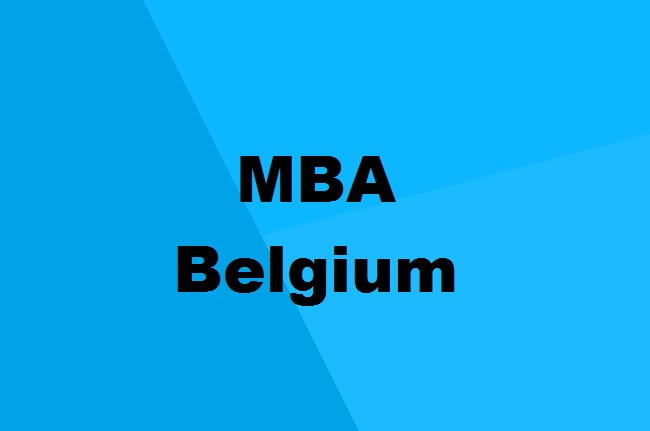 MBA in Belgium
