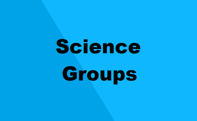 Science stream groups and courses