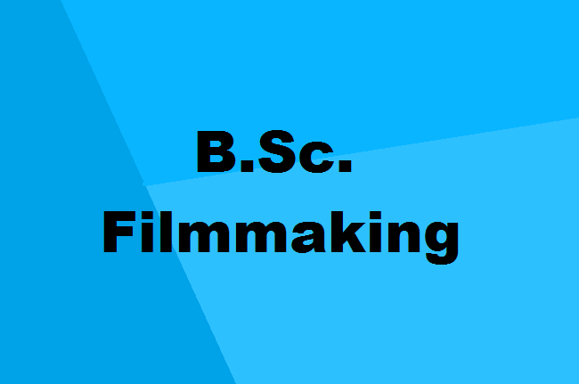 B.Sc. in Filmmaking