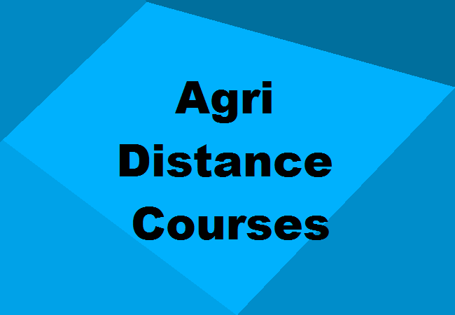 Agriculture distance education courses