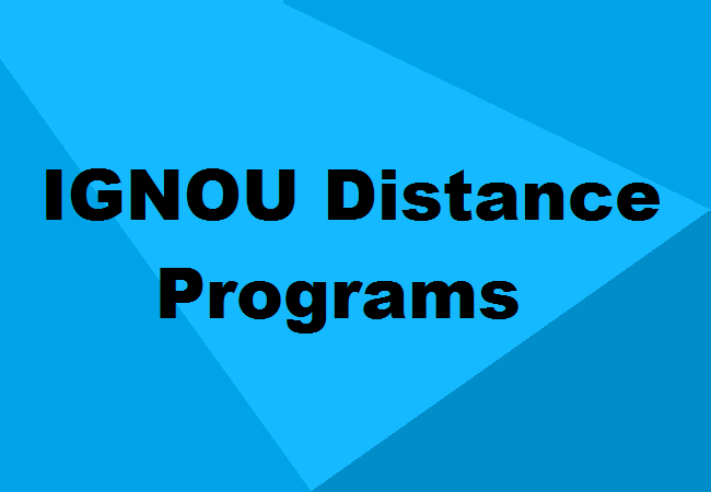 IGNOU Distance courses