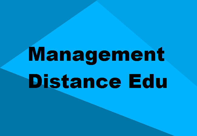Management distance courses