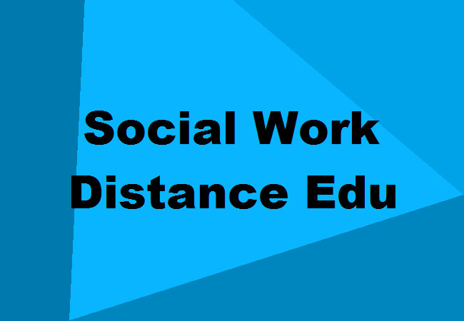 Social Work distance learning