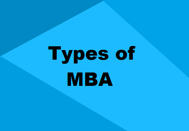 Types of MBA