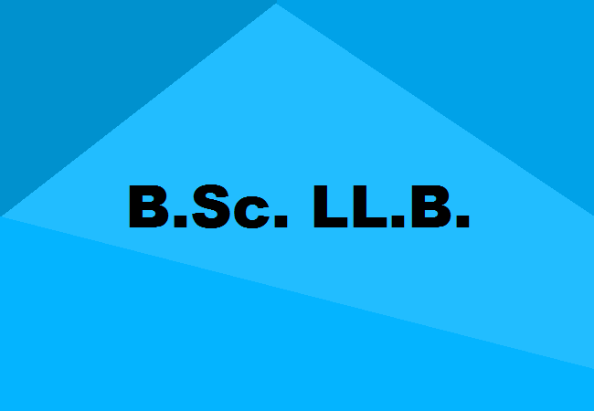 B.Sc. LL.B. Integrated course