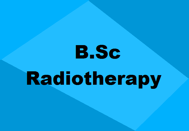 B.Sc. Radiotherapy course