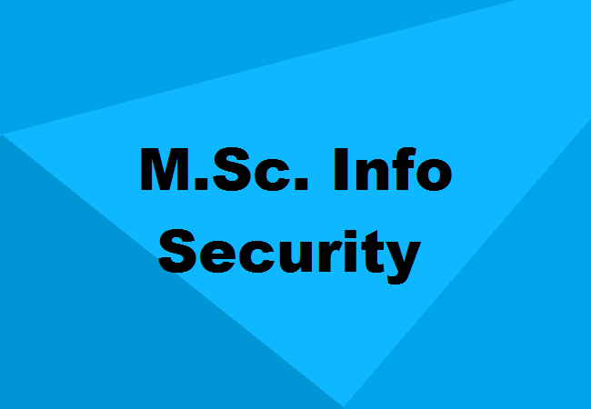 M.Sc. in Information Security