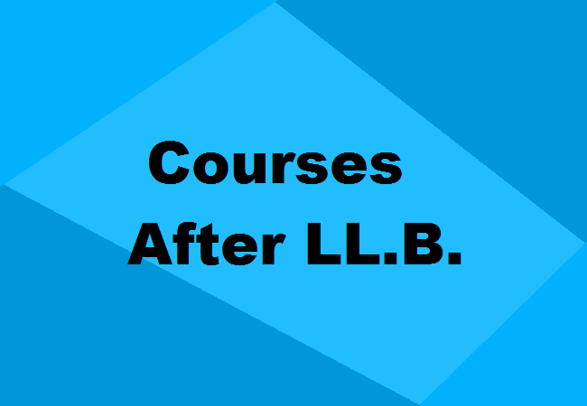 Courses after LL.B.