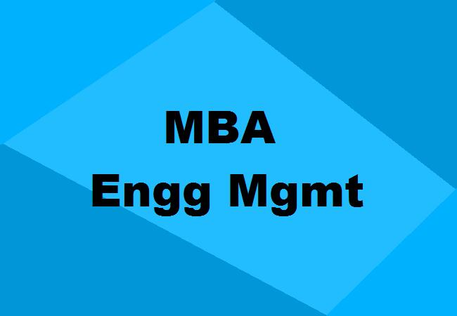 MBA in Engineering Management