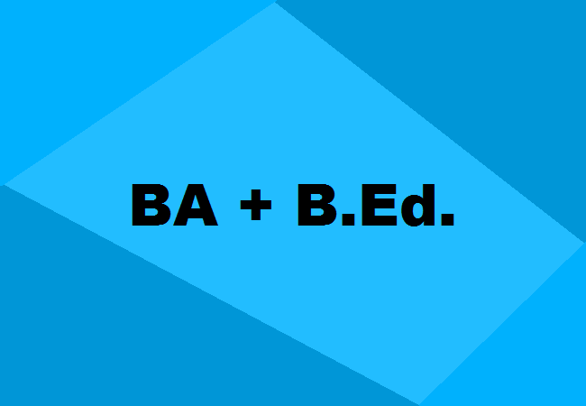 BA B.Ed. Integrated course
