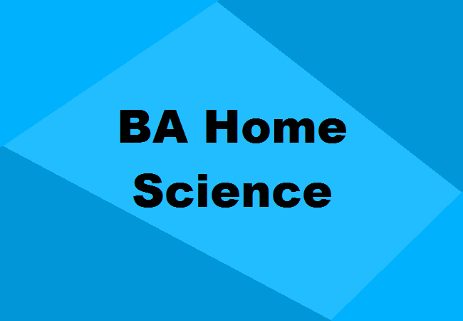 BA in Home Science