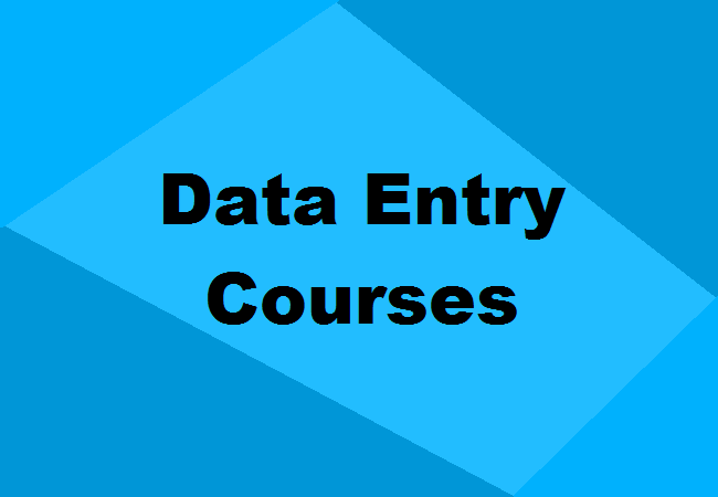 Data Entry courses