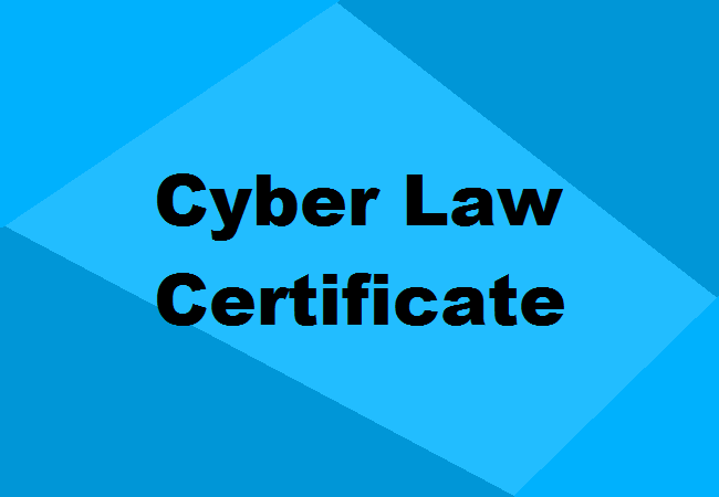 Cyber Law Certificate course