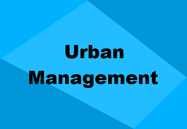 Master of Urban Management
