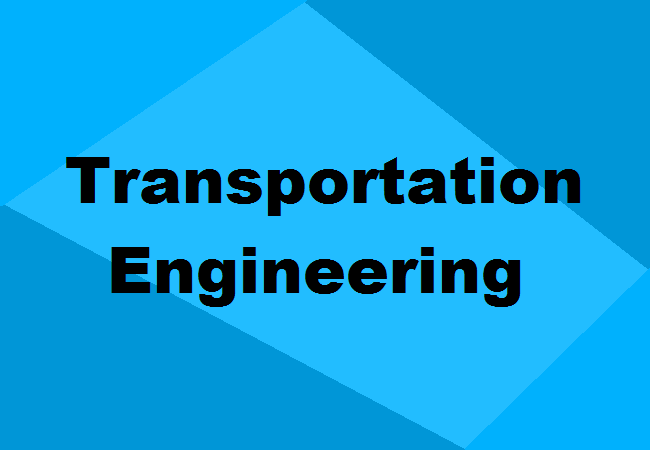M.Tech. Transportation Engineering