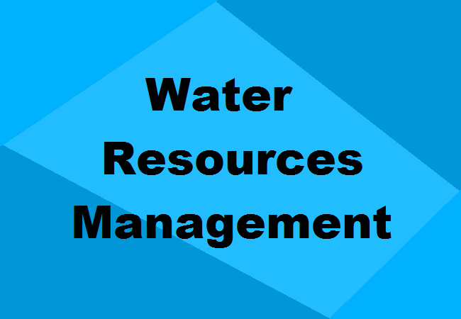 M.Tech. Water Resources Management