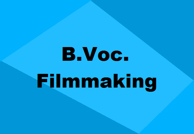 B.Voc. Visual Media & Filmmaking