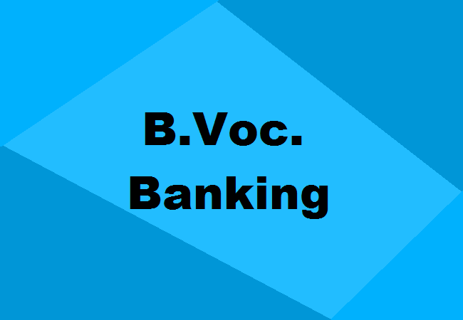B.Voc. Banking and Finance
