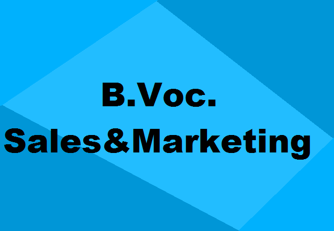 B.Voc. Sales & Marketing