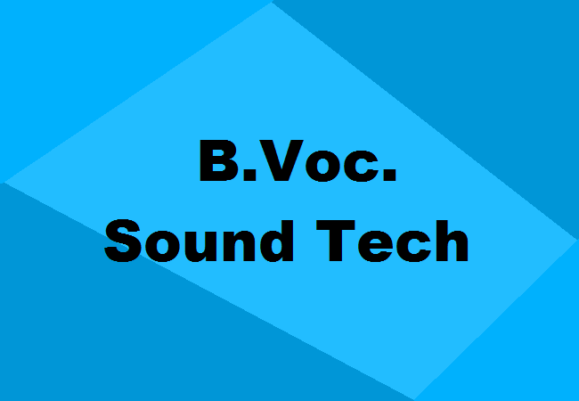 B.Voc. Sound Technology