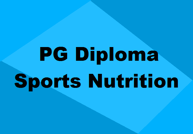 PG Diploma in Sports Nutrition