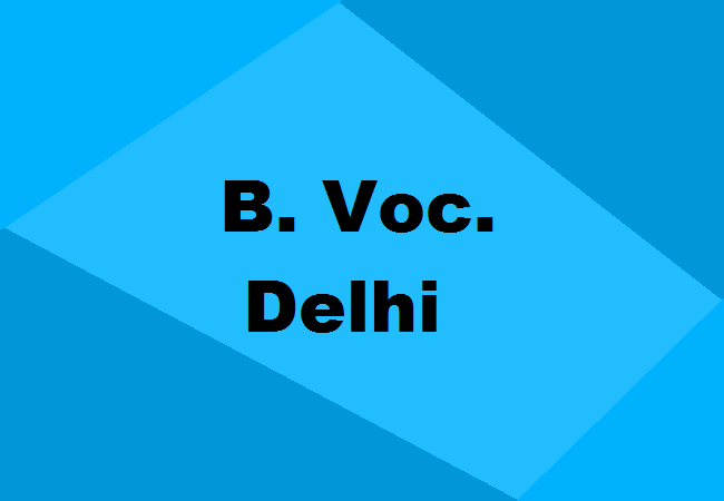 B.Voc. Colleges in Delhi