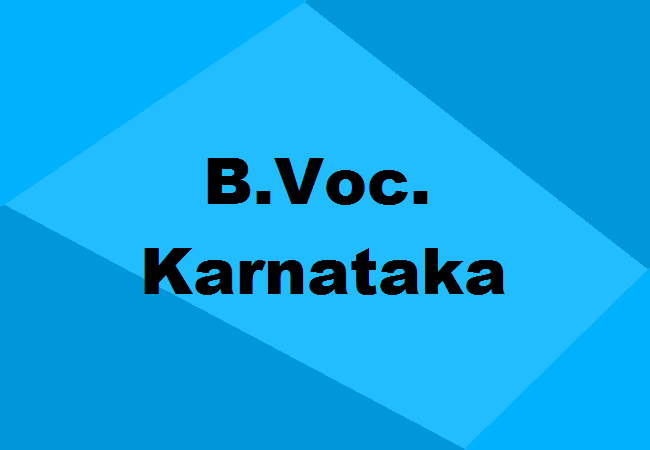 B.Voc. Colleges in Karnataka