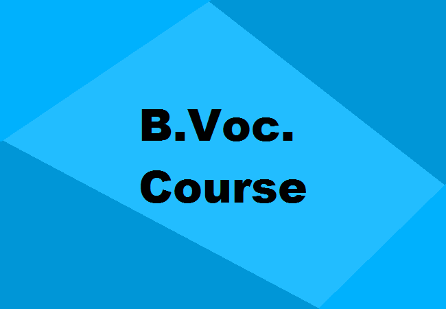 B.Voc. Course