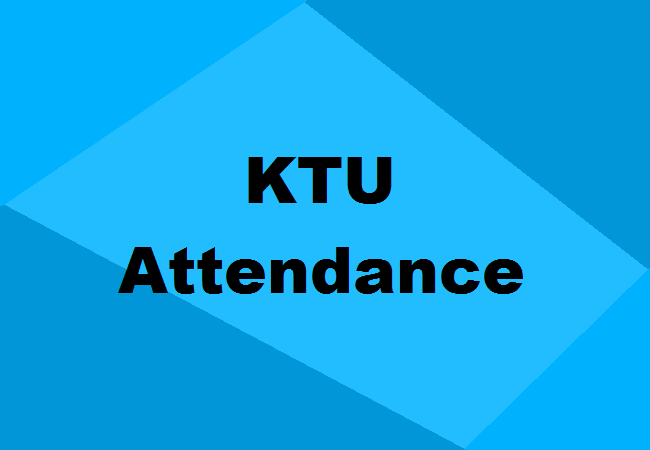 KTU attendance rules