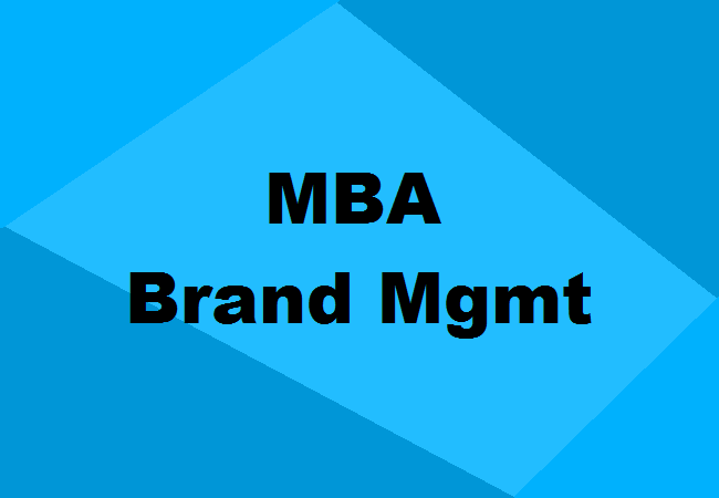 MBA in Brand Management