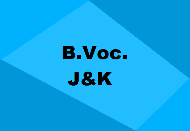 B.Voc. Colleges Jammu & Kashmir