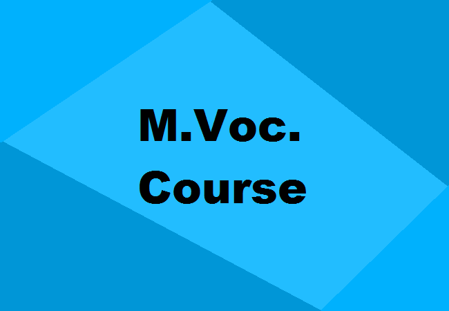 M.Voc. course