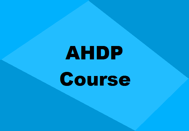 AHDP Course