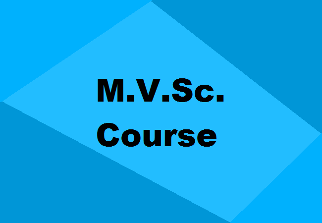M.V.Sc. Course