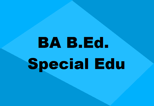 BA B.Ed. Special Education