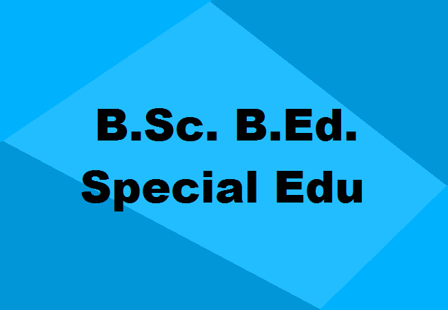 B.Sc. B.Ed. Special Education