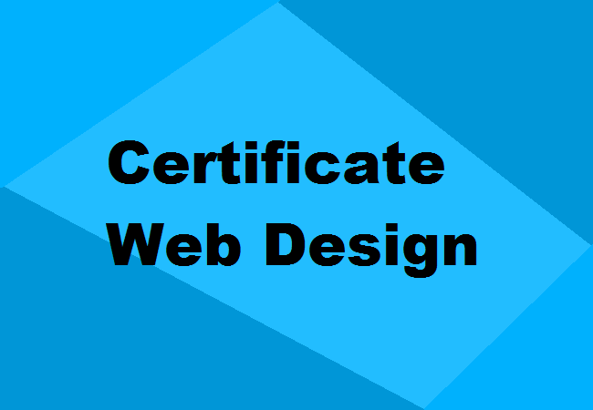 Certificate in Web Designing
