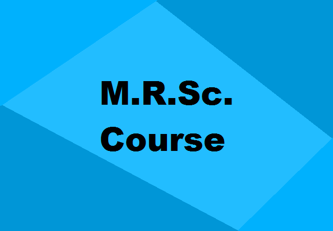 M.R.Sc. Course