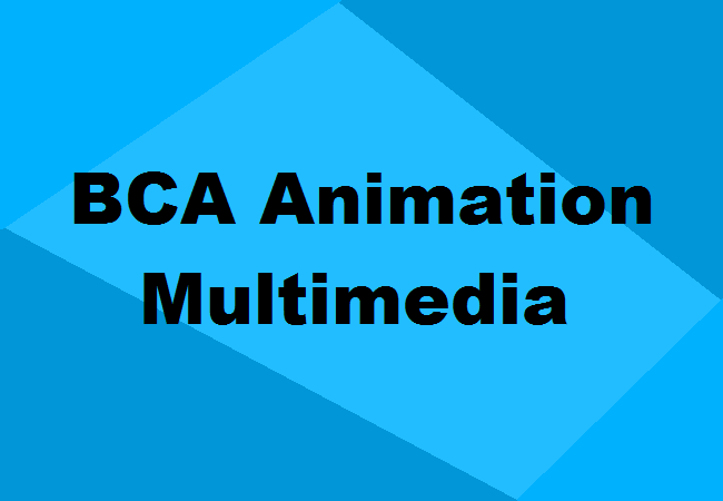 BCA Animation Multimedia