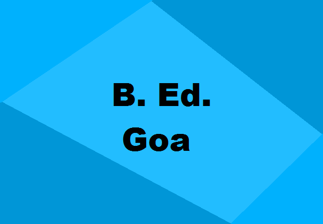 B.Ed. Colleges Goa