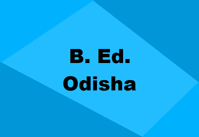 B.Ed. Colleges Odisha