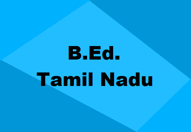 B.Ed. Colleges Tamil Nadu