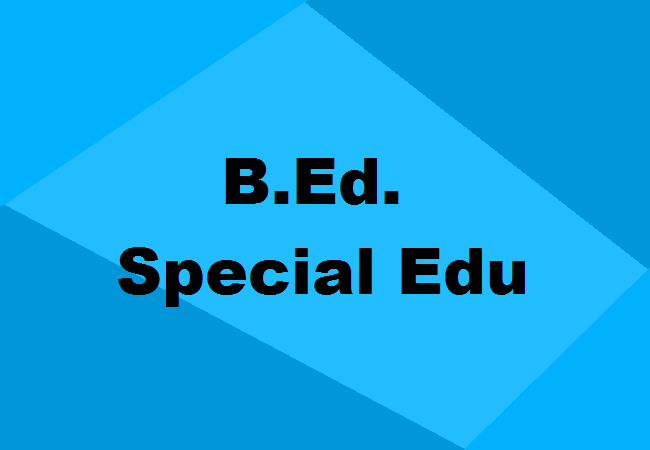 B.Ed. Special Education